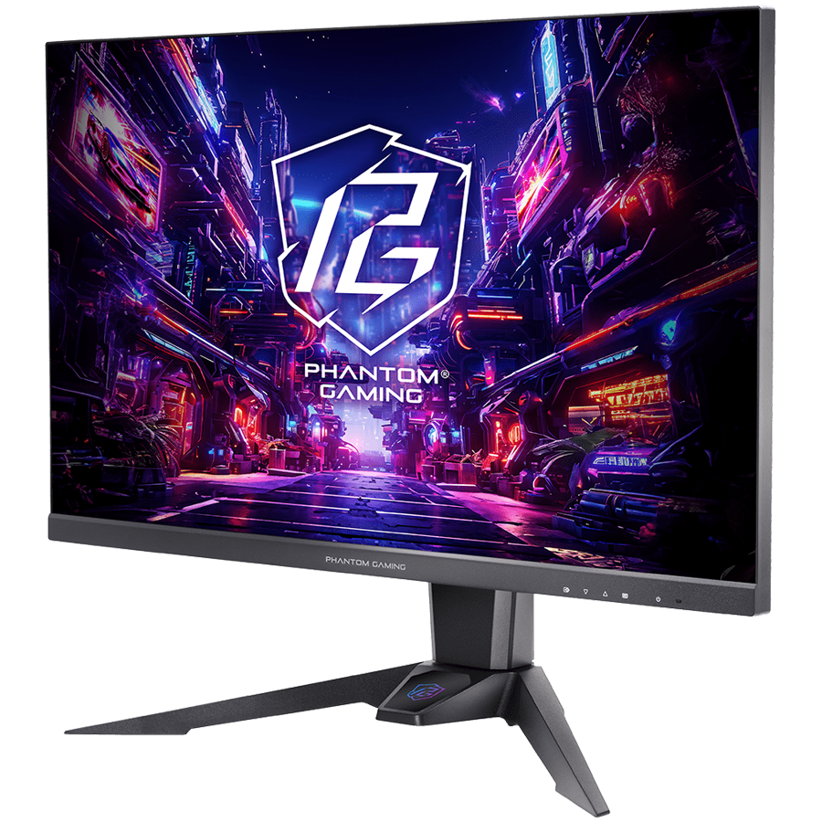 Asrock Gaming Monitor, 27" QHD(2560x1440) IPS, 180 Hz, 99% sRGB, 1000:1, 16:9, 400 cd/m², 178º/178º, 1ms (MPRT), AMD FreeSync, Flicker-free, Height, Swivel, Tilt, 2x 2W Speakers, 2x HDMI 2.0, 1x DP 1.4, 1x Audio Jack (3.5mm), Wi-Fi antenna, 3Y - Image 2