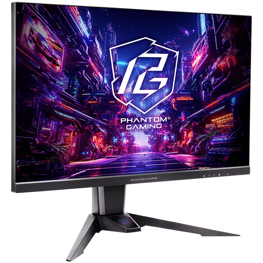 Asrock Gaming Monitor, 27" QHD(2560x1440) IPS, 180 Hz, 99% sRGB, 1000:1, 16:9, 400 cd/m², 178º/178º, 1ms (MPRT), AMD FreeSync, Flicker-free, Height, Swivel, Tilt, 2x 2W Speakers, 2x HDMI 2.0, 1x DP 1.4, 1x Audio Jack (3.5mm), Wi-Fi antenna, 3Y - Image 3