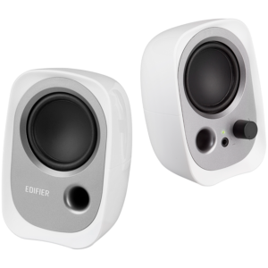 Edifier R12U 2.0 Audio System, USB, AUX, 2.25-inch Drivers, 4W (RMS), Volume Control, White