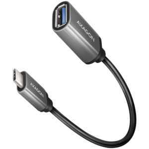 AXAGON RUCM-AFAC USB 3.2 Gen 1 Type-C Male > Type-A Female, cable adapter 0,2m, 3A, ALU