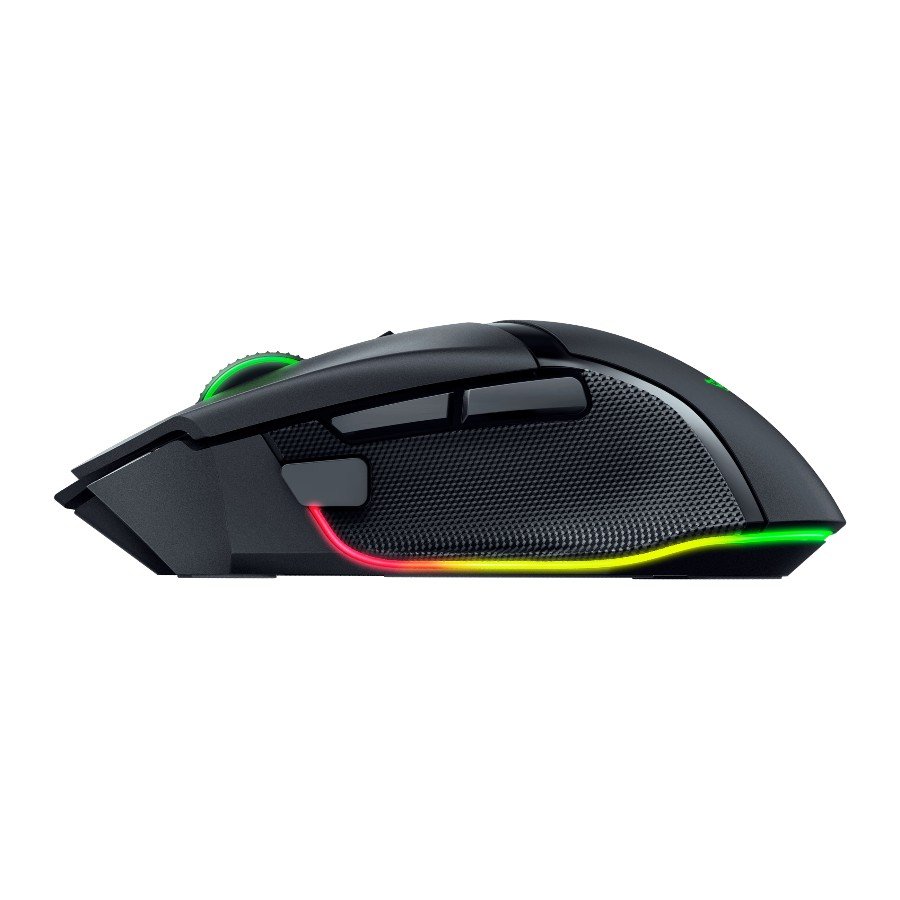Razer Basilisk V3 Pro 35K, Gaming Mouse, Black, Razer HyperSpeed Wireless, Razer Chroma™ RGB, Focus Pro 35K Optical Sensor Gen-2, 35K DPI, 90-million Clicks, 4-Way Razer™ HyperScroll Tilt Wheel - Image 3