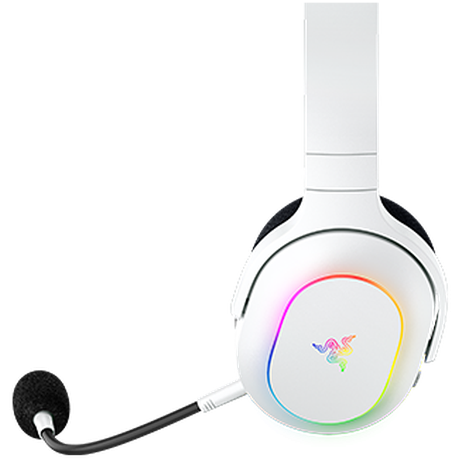 Razer Barracuda X Chroma, Gaming Headset, White, Oval Ear Cushions, 2.4 GHz Wireless / Bluetooth, Breathable Fabric with Memory Foam Cushions, Detachable Razer™ HyperClear Cardioid Mic, 7.1 Surround sound: Only available on Windows 10 64-bit (or higher) - Image 3