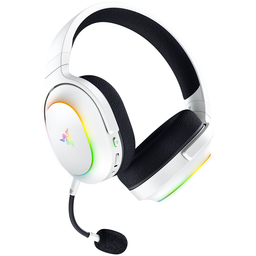 Razer Barracuda X Chroma, Gaming Headset, White, Oval Ear Cushions, 2.4 GHz Wireless / Bluetooth, Breathable Fabric with Memory Foam Cushions, Detachable Razer™ HyperClear Cardioid Mic, 7.1 Surround sound: Only available on Windows 10 64-bit (or higher) - Image 4