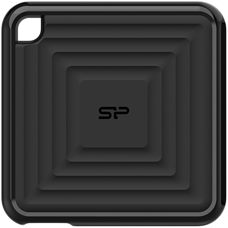 Silicon Power PC60 256GB Portable SSD SATAIII USB 3.2 Gen2 (Type-C) Portable SSD, R/W: up to 540MB/s; 500MB/s, Black