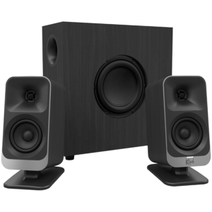 Klipsch ProMedia Lumina 2.1 Gaming Audio System with Subwoofer and LED Lighting Effects Built-in, Black