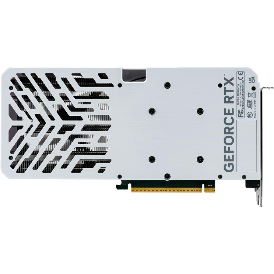 PALIT GeForce RTX 5060Ti White OC 8GB GDDR7 128 bit, 1x HDMI 2.1b, 3x DP 2.1b, 2 Fan, 1x 8-pin pwr connector, 600W, 262.1 x 126.3 x 40.1 mm, NE7506TU19P1-GB2062M - Image 4
