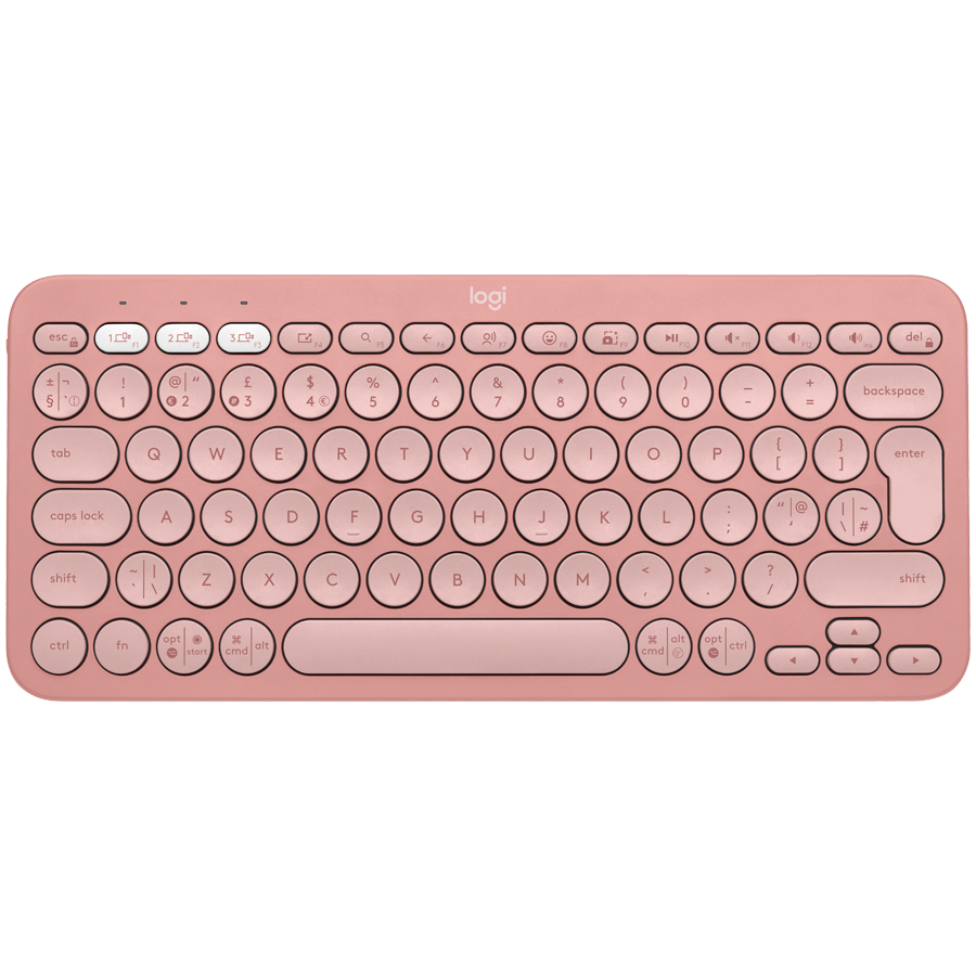 LOGITECH K380S Multi-Device Bluetooth Keyboard - TONAL ROSE - US INT'L