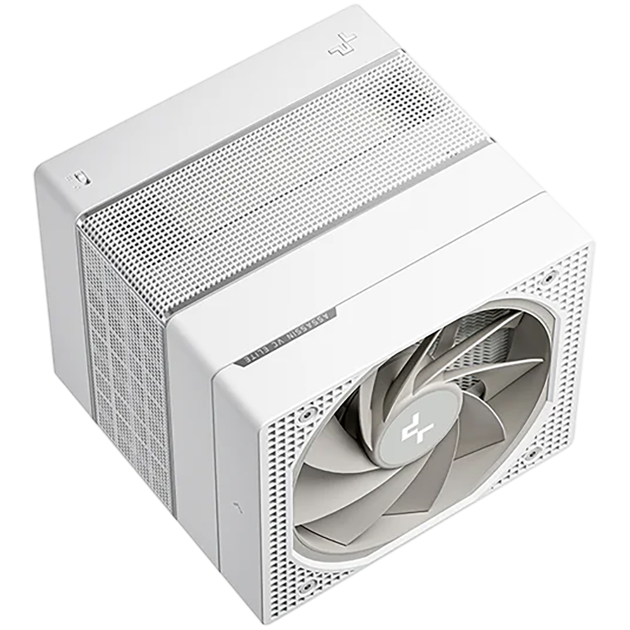 DeepCool ASSASSIN VC ELITE WH, CPU Air Cooler, 1x120mm + 1x140mm FDB Fans, Fan Speed Switch, Vapor Chamber, 7 Heatpipes, White, LGA20xx/1851/1700/1200/115x, AMD AM5/AM4, 144x147x164 mm(LxWxH), R-ASN4-WHNVNN-GJD, 6Y - Image 2