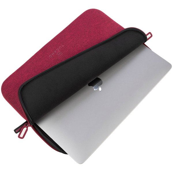 TUCANO MELANGE SLEEVES FOR Microsoft Surface Pro/ MacBook Pro 13 (2016-2020)/ MacBook Air 13 (2018-2020)/ Laptop 12 Burgundy - Image 4