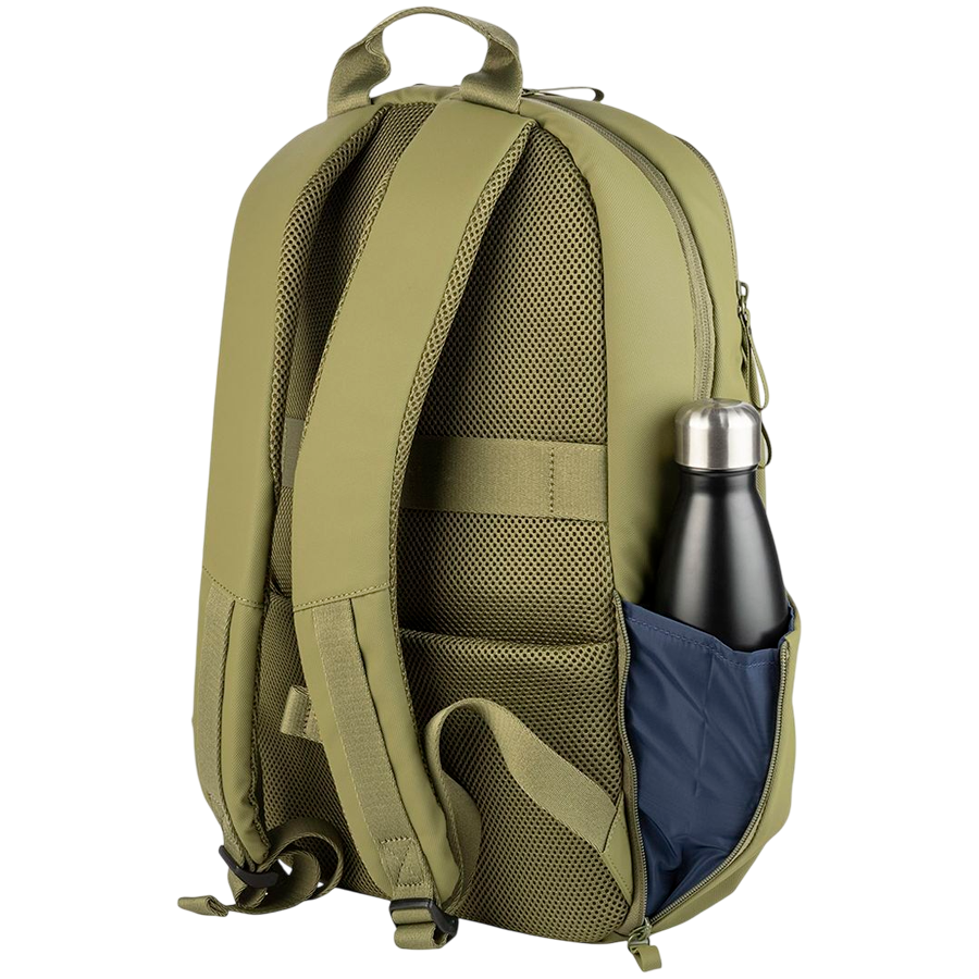 The Laser backpack for 15.6" laptops and 16" MacBooks, made from water-resistant resin-coated fabric obtained from recycled plastic, features a compact design and excellent pocket organization. - Image 4