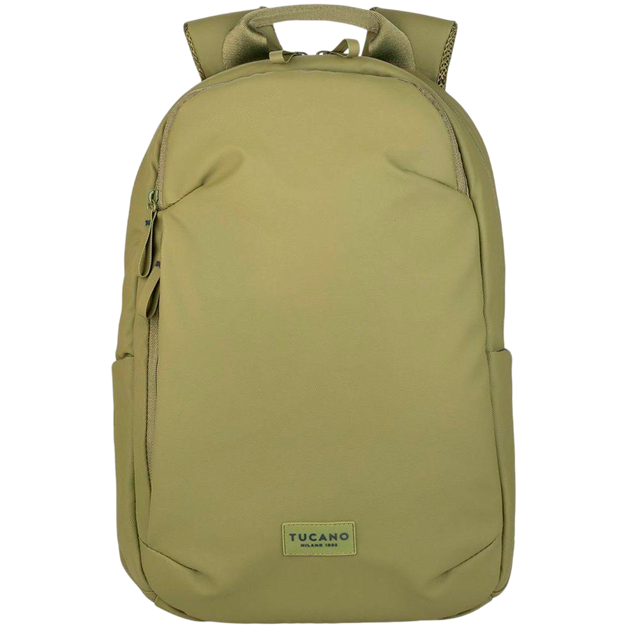 The Laser backpack for 15.6" laptops and 16" MacBooks, made from water-resistant resin-coated fabric obtained from recycled plastic, features a compact design and excellent pocket organization.