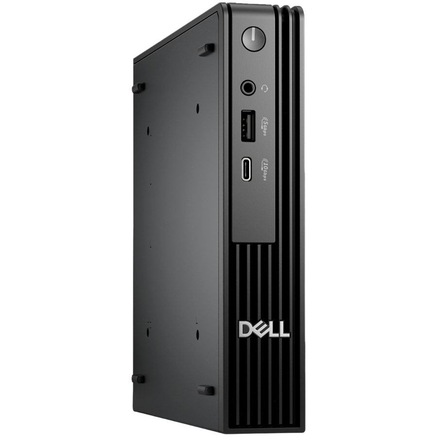 Dell Pro Micro (QCM1250), Intel Core i3-14100T(4C, 8T, 12MB, up to 4.4GHz), 8GB(1x8GB) DDR5, 512GB M.2 SSD, Integrated Graphics, WiFi+BT, BG KBD+Mouse, Ubuntu, 3Y ProSupport