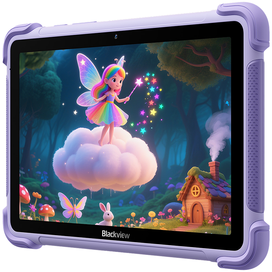 Blackview LINK 1 Kids WiFi 4/64GB 8.68-inch HD IPS 1340x800 60Hz 360nits RK3562 Quad-core 2.0GHz 5+8MP Cam 5000mAh WiFi 6 BT 5.0 Dual Speakers with Smart-K Support Tempered Film Stylus Pen Android 16 Dreamy Purple - Image 2