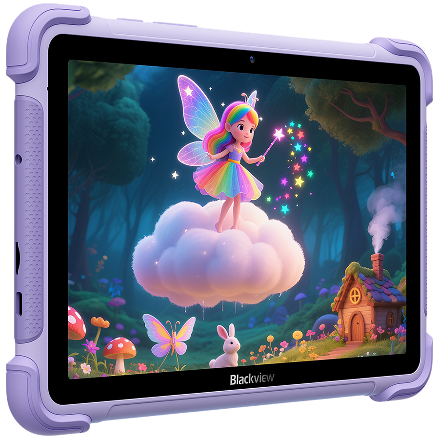 Blackview LINK 1 Kids WiFi 4/64GB 8.68-inch HD IPS 1340x800 60Hz 360nits RK3562 Quad-core 2.0GHz 5+8MP Cam 5000mAh WiFi 6 BT 5.0 Dual Speakers with Smart-K Support Tempered Film Stylus Pen Android 16 Dreamy Purple - Image 3