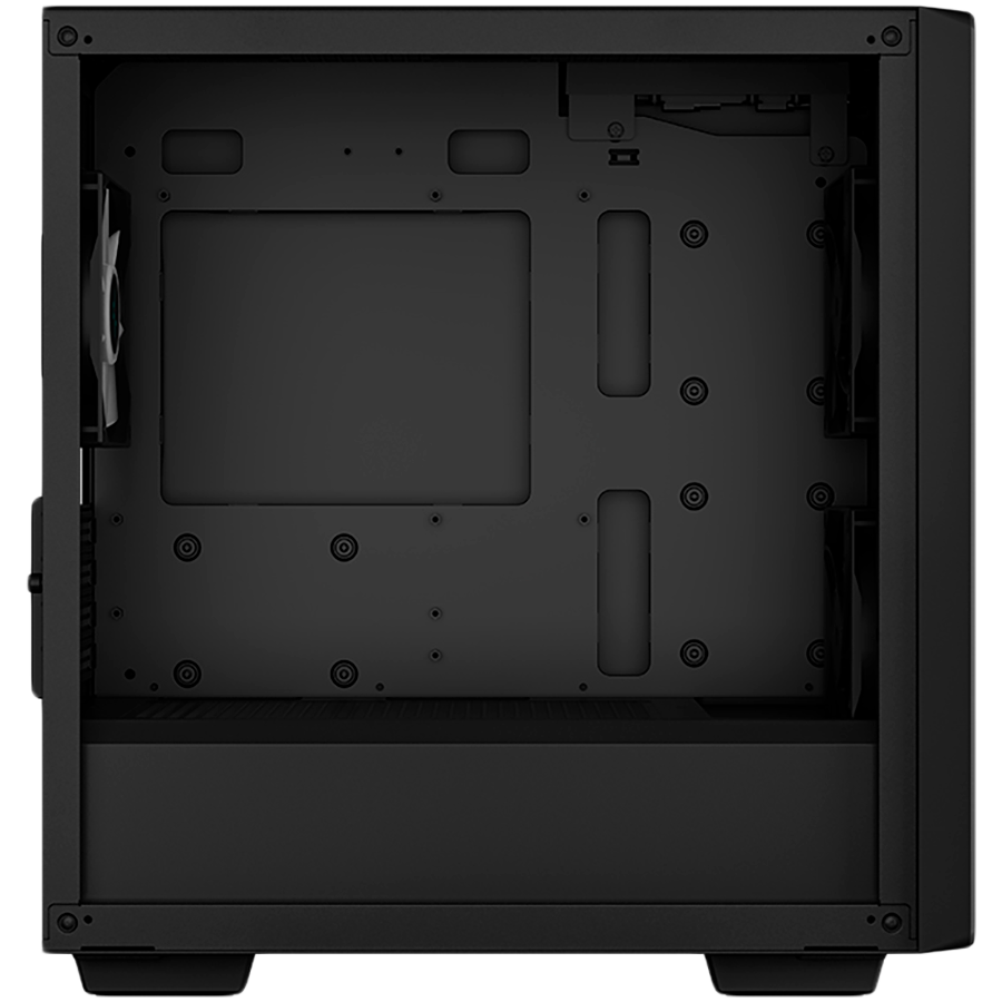 DeepCool CC360 ARGB, Mid Tower, Mini-ITX/Micro-ATX, 1xUSB3.0, 1xUSB2.0, 1xAudio, 3x120mm Pre-Installed ARGB Fans, Tempered Glass, Mesh Panel, Black, R-CC360-BKAPM3-G-1 - Image 4