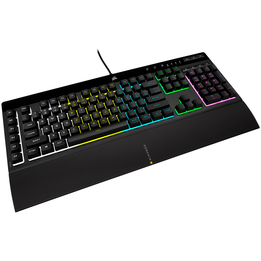 CORSAIR K55 RGB PRO Gaming Keyboard, Backlit Zoned RGB LED, Rubberdome - Image 3