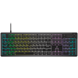 CORSAIR K55 CORE RGB Black, Fully customizable ten-zone RGB backlight
