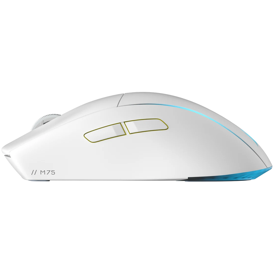 CORSAIR M75 WIRELESS Lightweight RGB Gaming Mouse, White (EU) - Image 2