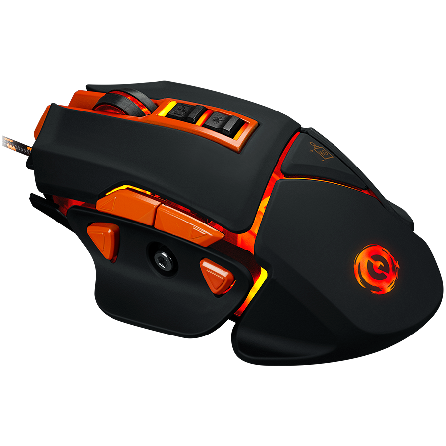 CANYON Optical gaming mouse, adjustable DPI setting 800/1000/1200/1600/2400/3200/4800/6400, LED backlight, moveable weight slot and retractable top cover for comfortable usage - Image 2