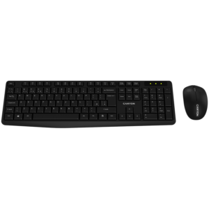 CANYON SET-W01 EN/BG Keyboard+Mouse Wireless Black