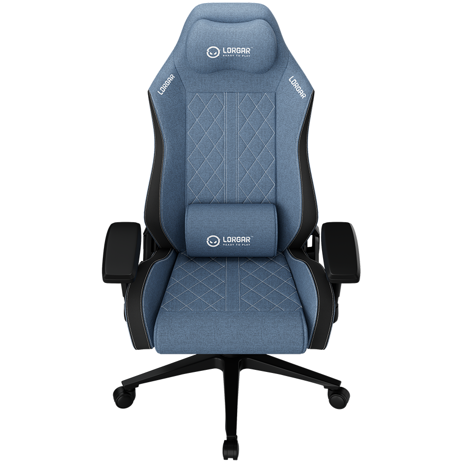 LORGAR CHA41, Ergonomic Gaming Chair Advanced, premium anti-stain fabric, Blue - Image 2