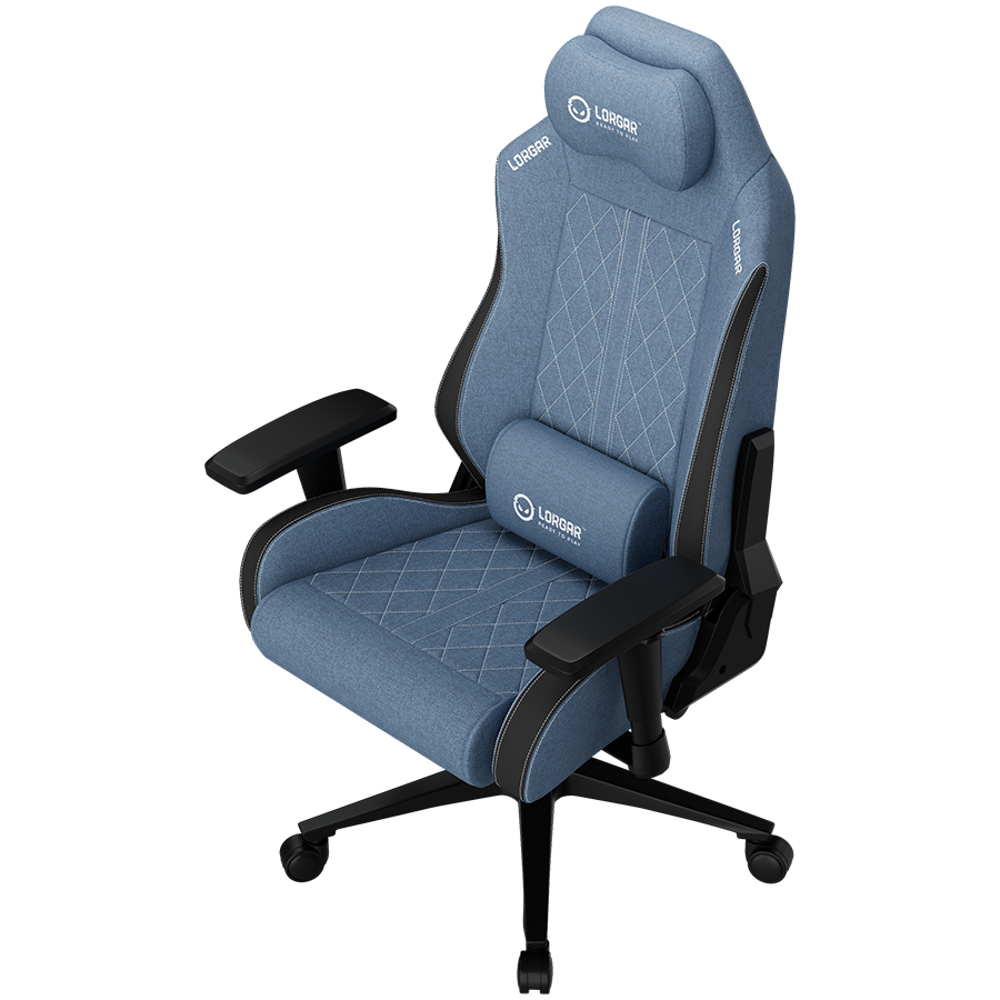 LORGAR CHA41, Ergonomic Gaming Chair Advanced, premium anti-stain fabric, Blue - Image 3