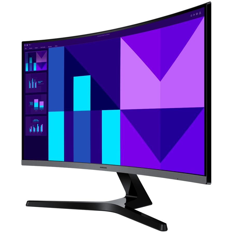 Monitor LED Samsung LS27D392GAUXEN S39GD, 27'' FHD CURVED 16:9 (1920x1080) VA 100Hz, 250 cd/2, 4000:1, 4ms, 178/178, Built-in Speakers, 1xHDMI, 1xVGA, Eye Saver Mode, VESA 100x100, 2Y - Image 2