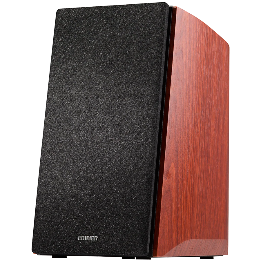 Edifier R2000DB 2.0 Bookshelf Speakers, Bluetooth, 3.5mm to RCA, Optical, 1-inch Tweeters, 5-inch Drivers, 120W (RMS), Control Knobs and Remote Control, Brown - Image 3