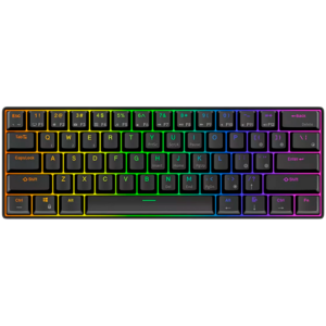 ROYAL KLUDGE RK61 Black Gaming Keyboard Red switch