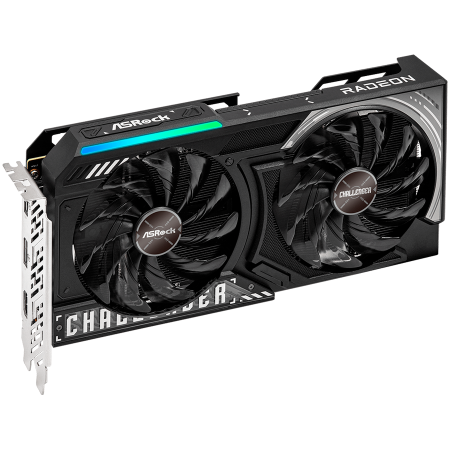 ASROCK Video Card AMD Radeon RX 9060 XT Challenger 16GB GDDR6 128-bit HDMI 2x DP - Image 2