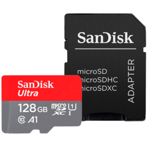SANDISK Ultra microSDXC 128GB + SD Adapter 140MB/s A1 Class 10 UHS-I