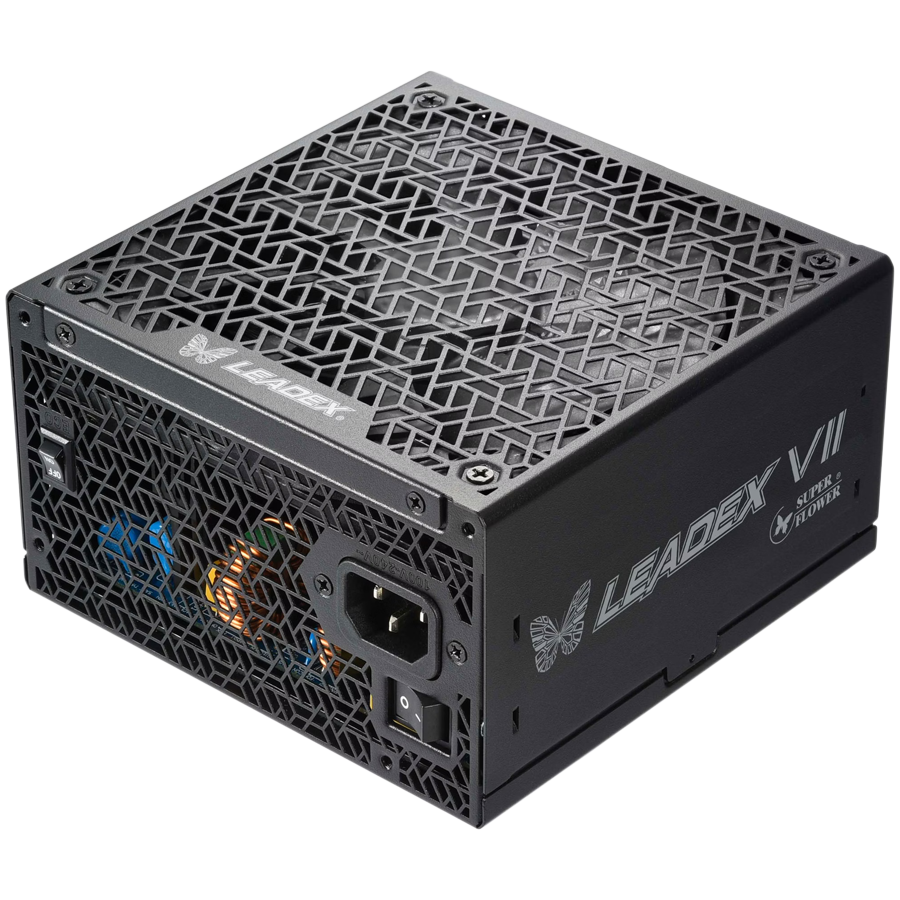 Super Flower Leadex VII XG 850W ATX 3.1, 80 Plus Gold, Fully Modular, Flat Cables, 140mm Fan, 150mmx150mmx86mm, 10 Year Warranty