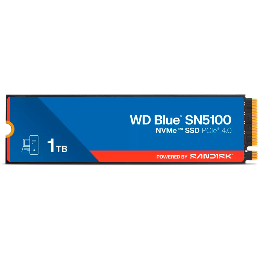 SSD POWERED BY SANDISK Blue SN5100 1TB M.2 2280 PCIe Gen4 x4 NVMe QLC 3D