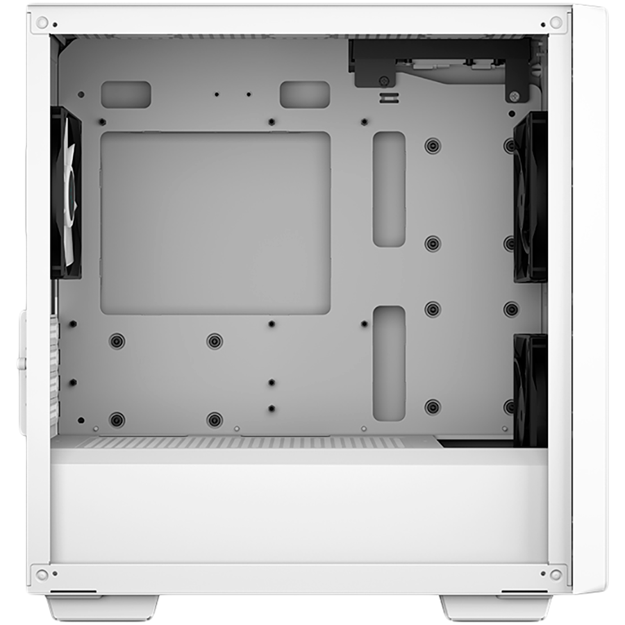DeepCool CC360 ARGB WH, Mid Tower, Mini-ITX/Micro-ATX, 1xUSB3.0, 1xUSB2.0, 1xAudio, 3x120mm Pre-Installed ARGB Fans, Tempered Glass, Mesh Panel, White, R-CC360-WHAPM3-G-1 - Image 4