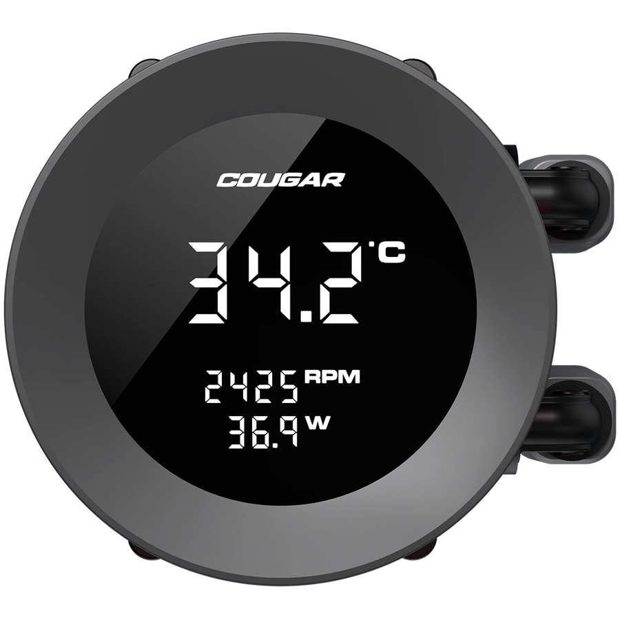 COUGAR Poseidon Vistek ARGB 360 AiO Liquid Watercooling - Black - Image 3