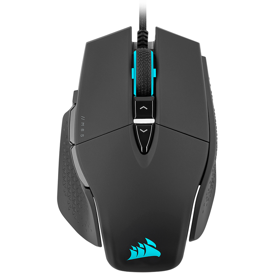 CORSAIR M65 RGB ULTRA, Backlit RGB LED, Optical, Silver ALU, Black