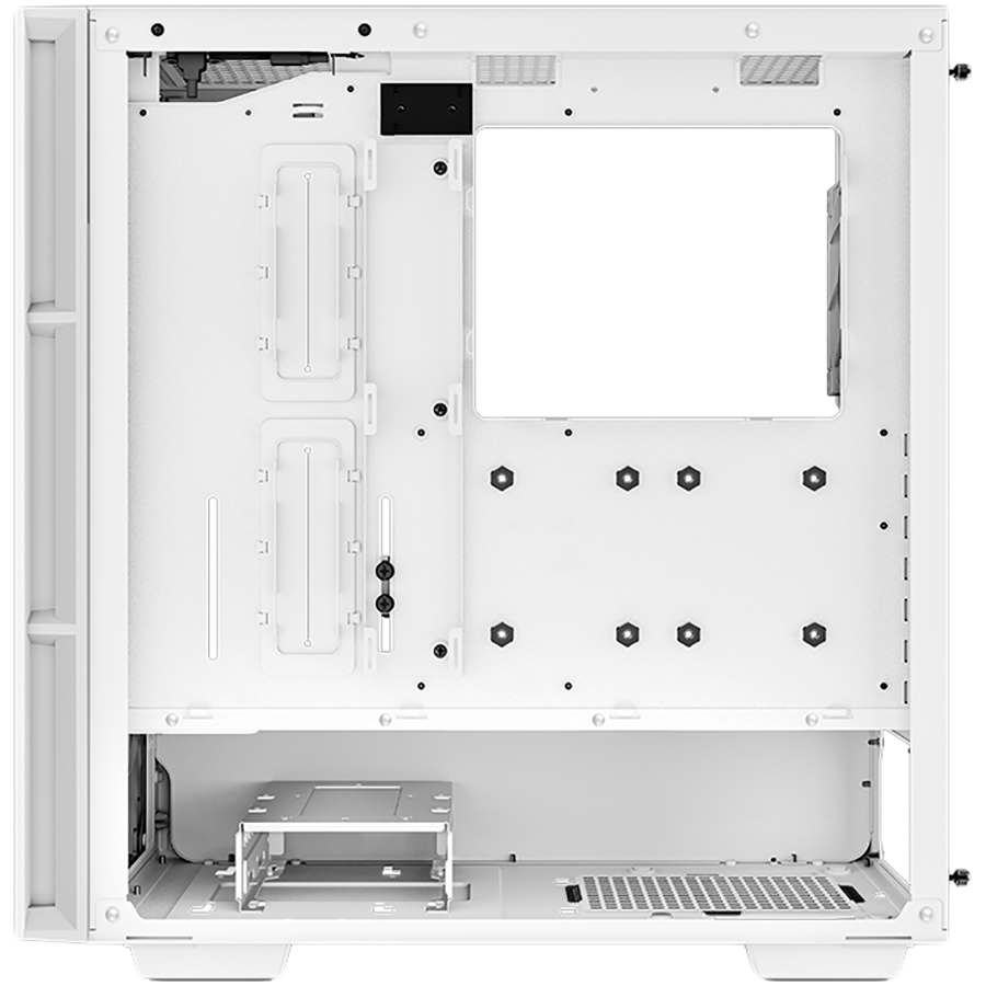 DeepCool CH560 Digital WH, Mid Tower, Mini-ITX/Micro-ATX/ATX/E-ATX, 1xUSB3.0, 1xType-C, 1xAudio, 3x140mm+1x120mm Pre-Installed ARGB Fans, Tempered Glass, Mesh Panels, Dual-Status Digital Display, GPU Support Arm, White, R-CH560-WHAPE4D-G-1 - Image 5