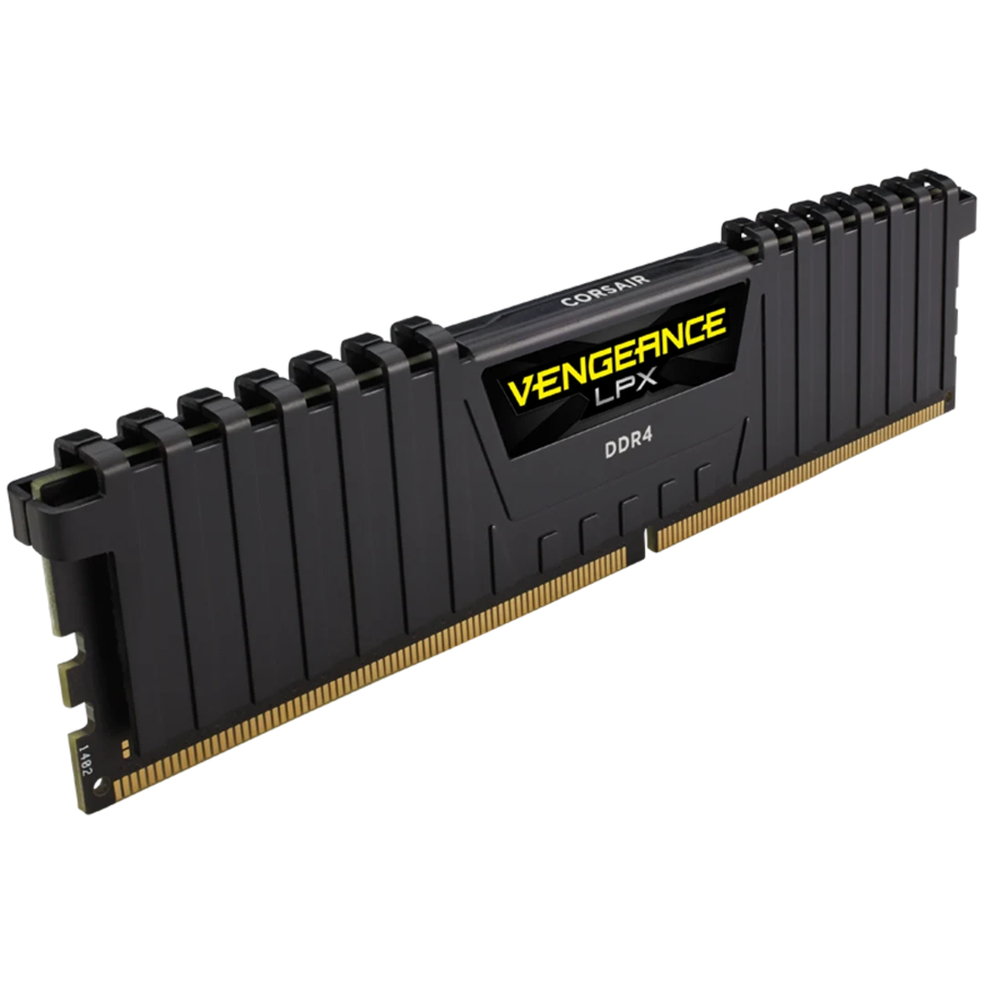 CORSAIR DDR4, 3200MHz 8GB 1x8GB Dimm, Unbuffered, Single Rank, 16-20-20-38, XMP 2.0, Vengeance LPX black Heatspreader, Black PCB, 1.35V - Image 2