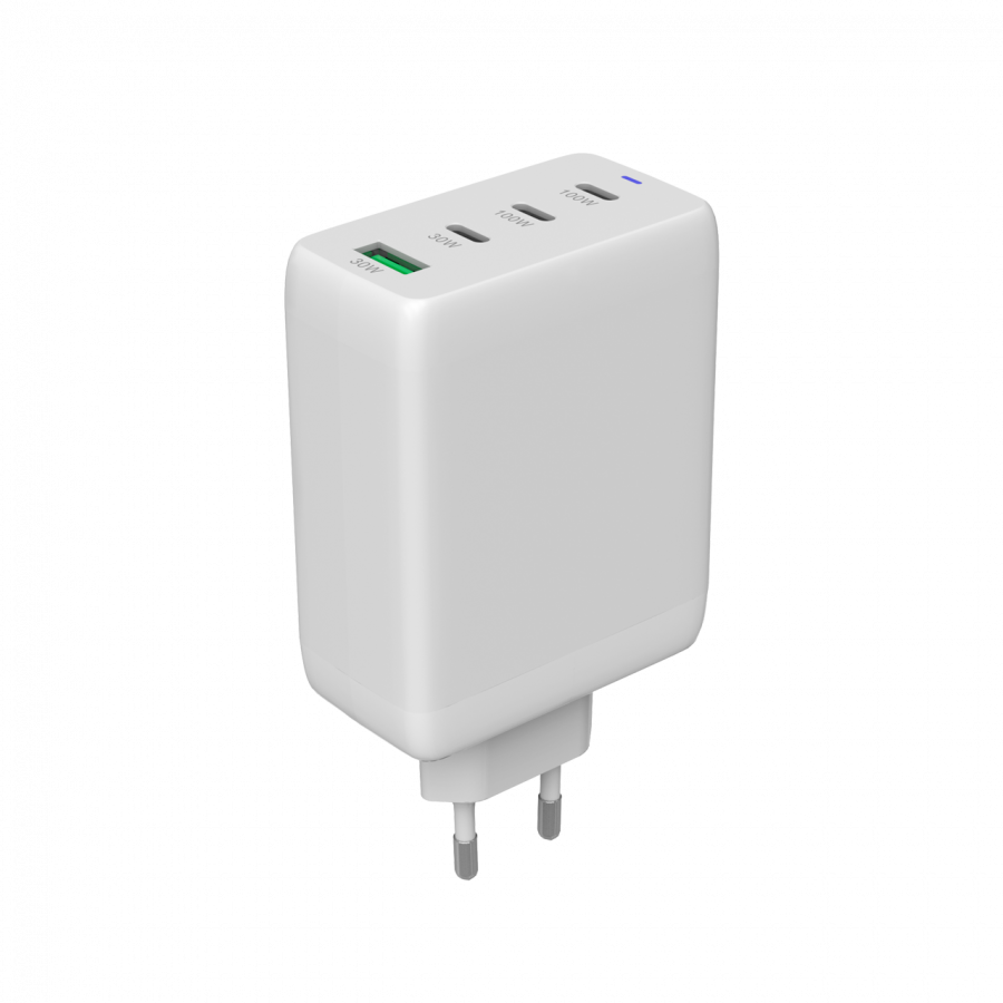 CANYON charger CU100ACC GaN 100W 3xPD 1xQC EU White - Image 2