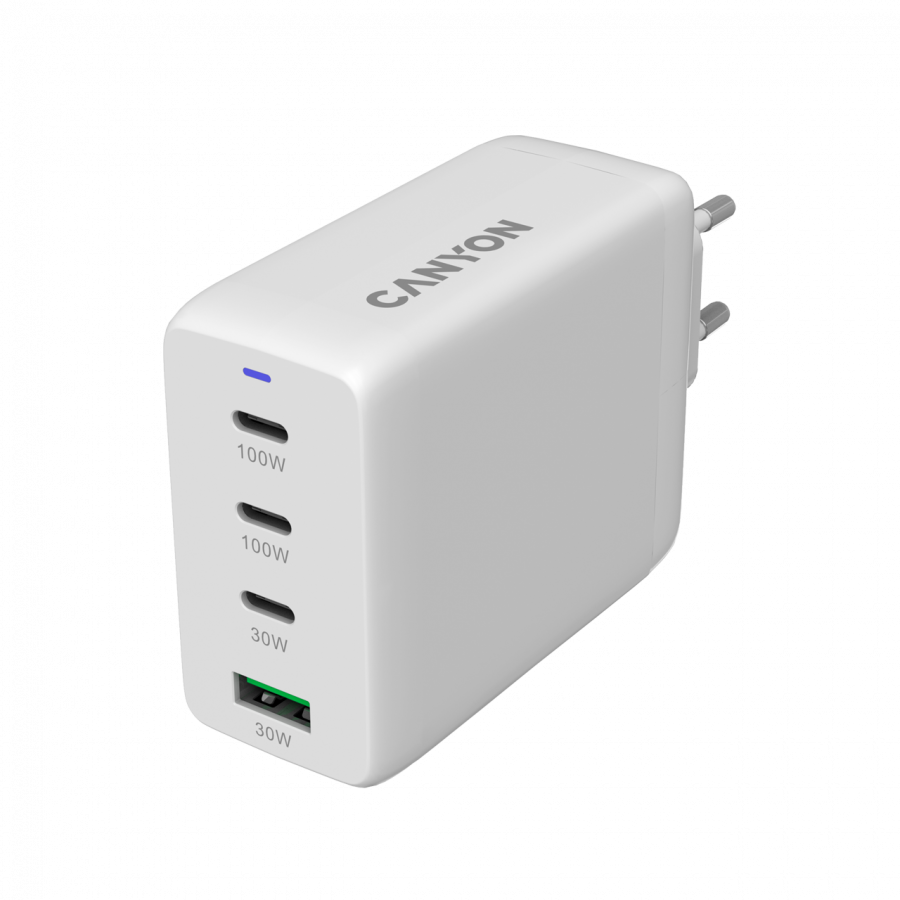 CANYON charger CU100ACC GaN 100W 3xPD 1xQC EU White - Image 3