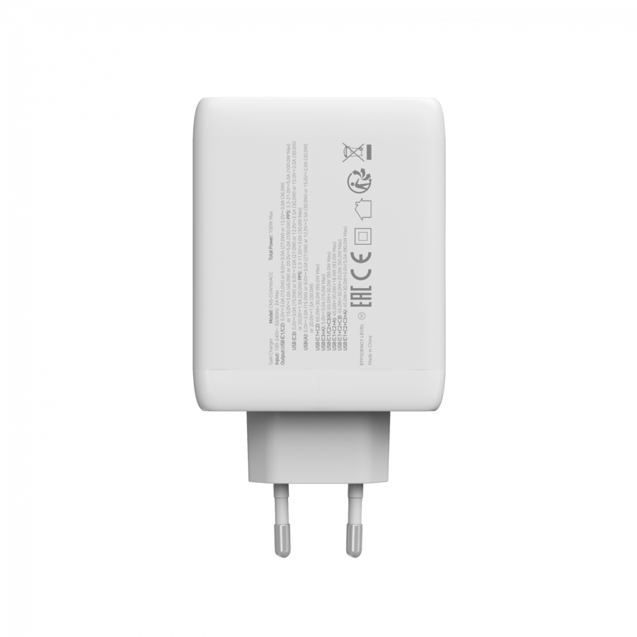 CANYON charger CU100ACC GaN 100W 3xPD 1xQC EU White - Image 4