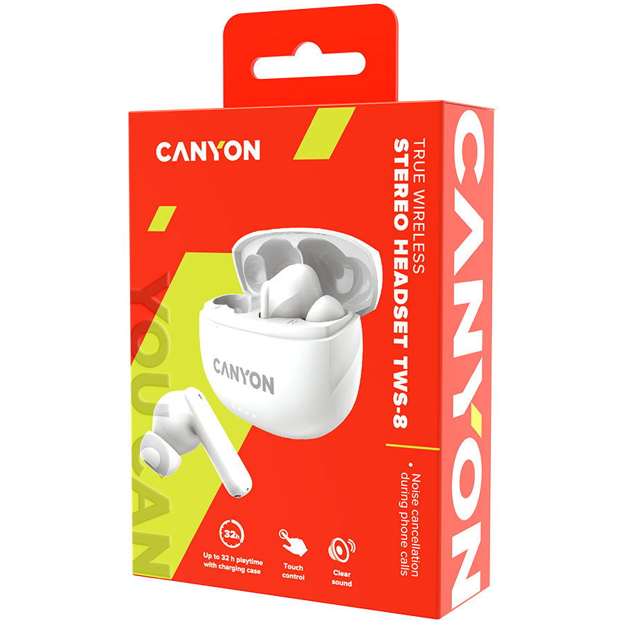 CANYON headset TWS-8 ENC White - Image 5