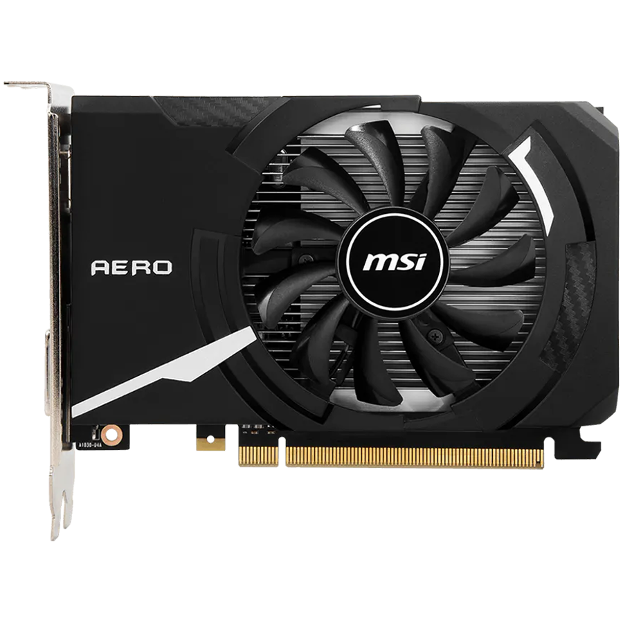 MSI Video Card Nvidia GeForce GT 1030 AERO ITX 4GHD4 OC, 4GB DDR4, 64-bit, 2100MHz Memory Speed, 1430MHz Boost, 384 CUDA Cores, 1x DVI-D, HDMI 2.1, 300W Recommended PSU, 3Y - Image 2