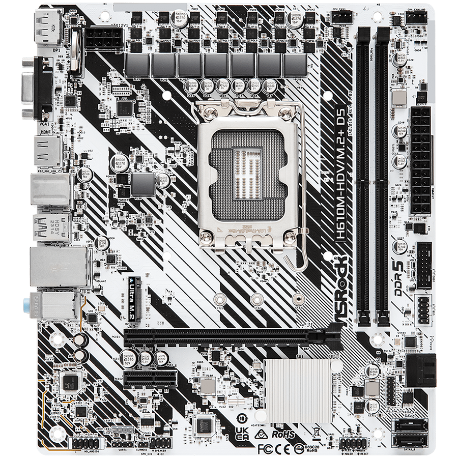 ASROCK H610M-HDV/M.2+ D5 mATX LGA1700 DDR5 - Image 2