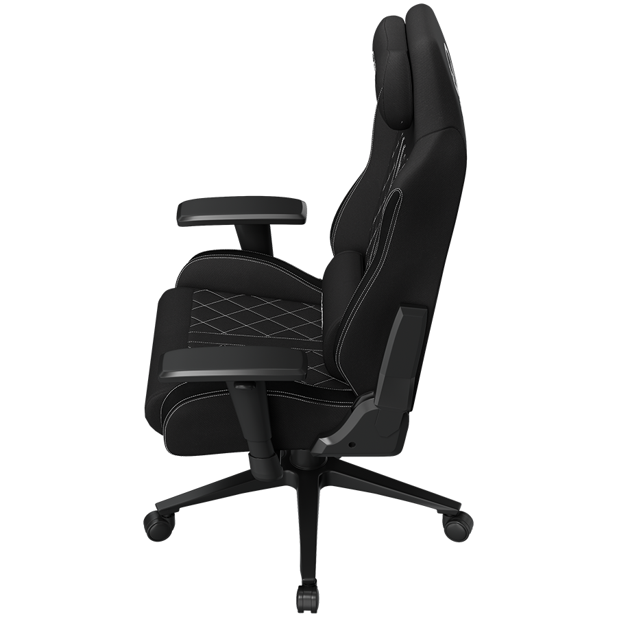 LORGAR CHA41, Ergonomic Gaming Chair Advanced, premium anti-stain fabric, Black/white - Image 5