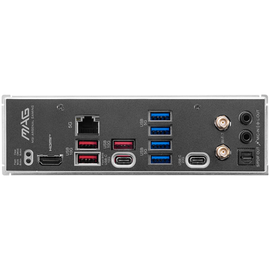 MSI B850M MORTAR WIFI, mATX, Socket AM5, 4x DDR5 Dual Channel DDR5 up to 8200(OC)MHz, 1x PCIe x16 slot, 3x M.2 slot, 4x USB 5Gbps, 1x USB 10Gbps Type-C, 1x USB 20Gbps Type-C, HDMI, DP, 7.1 HD Audio, 5G LAN, WiFI 7, BT, 3Y - Image 3