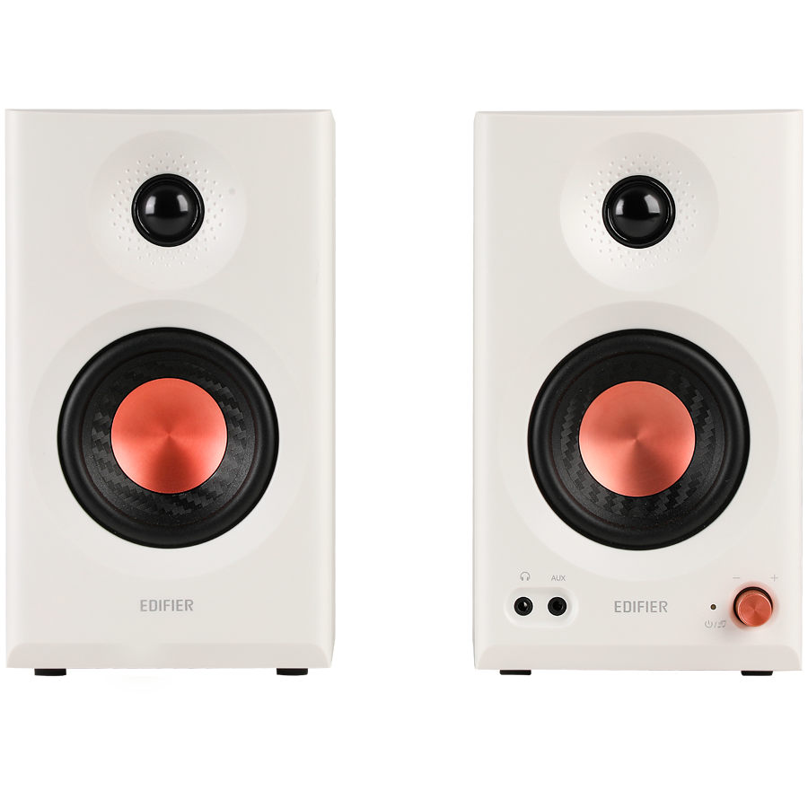 Edifier MR3 Active Studio Monitors, BT V5.4, RCA, AUX, 1-inch Tweeters, 3.5-inch Drivers, 36W (RMS), Tone Control Dials, White - Image 3