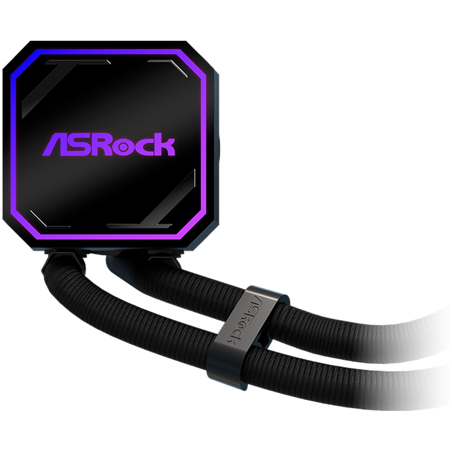 Asrock Pro 360 ARGB, AiO liquid cooler, 360 mm radiator, AM5, AM4, LGA1851, LGA1700, 90-APRA36-BAAGA6, Black, 6Y - Image 4