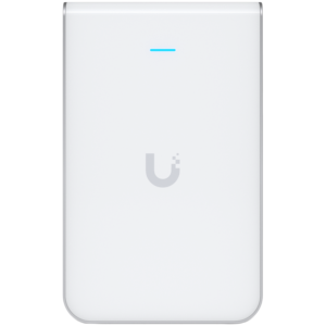 UBIQUITI In-Wall HD; WiFi 5; 6 spatial streams; 90 m² (1,000 ft²) coverage; 200+ connected devices; Powered using PoE/PoE+; (4) GbE ports with (1) PoE output; GbE uplink.