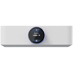 Ubiquiti UPL-Amp-W-EU Premium speaker amplifier designed for high-fidelity multi-zone audio streaming and immersive spatial sound experiences, 130 watts per channel at 8 ohms, 2x speaker terminal outputs with (2) custom-designed banana plugs include
